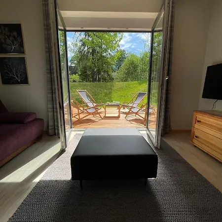 Apartament Willa Hrube parter z tarasem i kominkiem-2